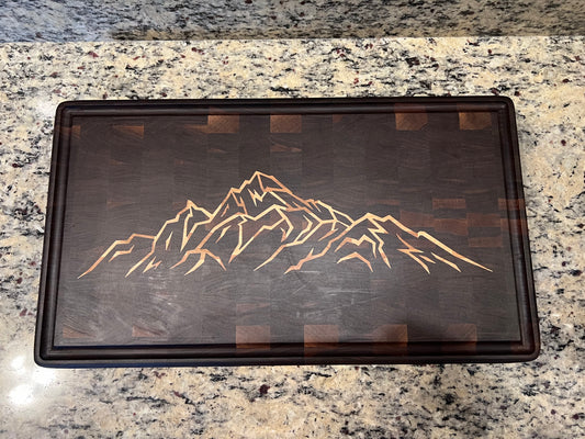 Mountain (large) Heirloom End Grain Cutting Board