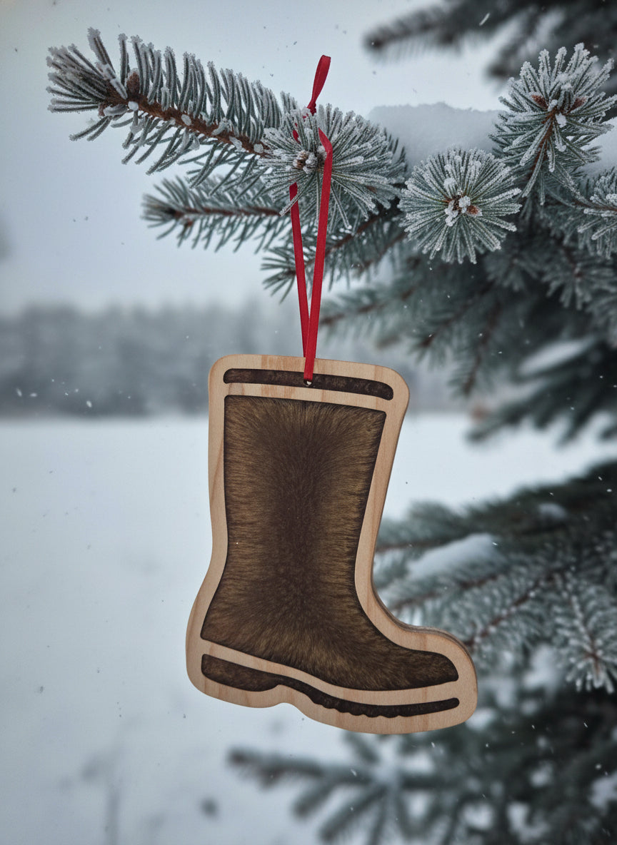Alaskan Boot Ornament